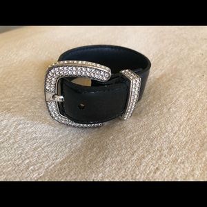 Brighton Black Patent Leather Bracelet
